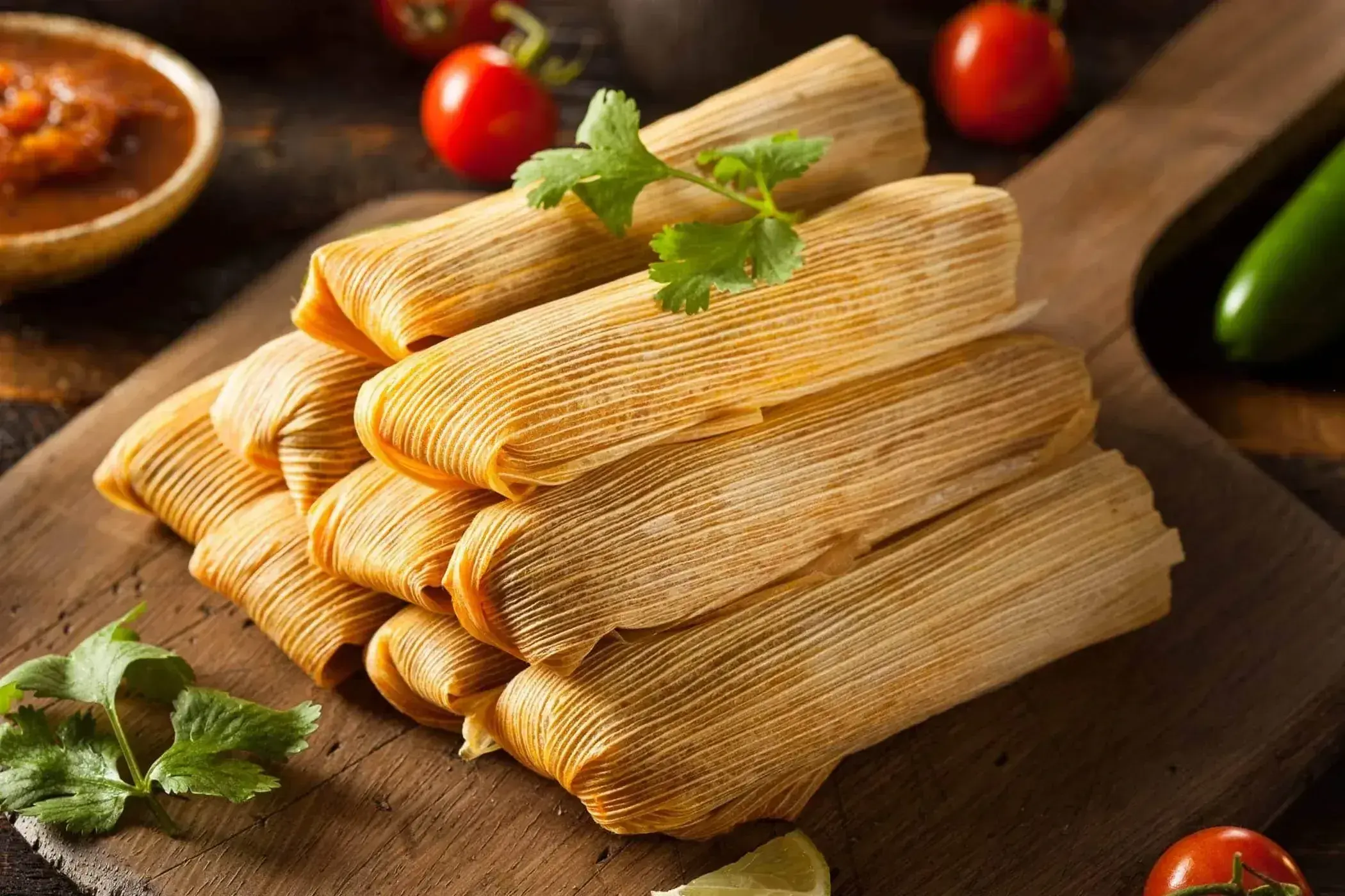 Tamales (maïsrolletjes)image